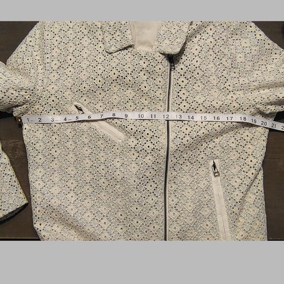 Anthropologie Dolan Left Coast Rossi Eyelet Moto Jacket Size XL - Picture 5 of 16